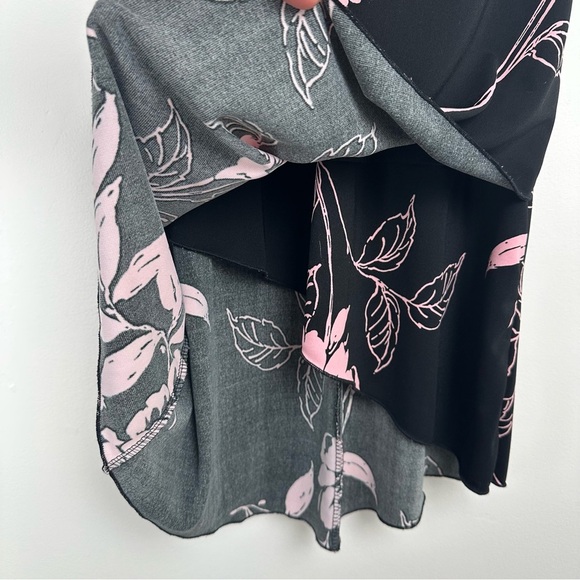 Per Seption Vintage Dress Size Small Black Pink Y2K Babydoll Fairy Whimsygoth - Picture 3 of 8